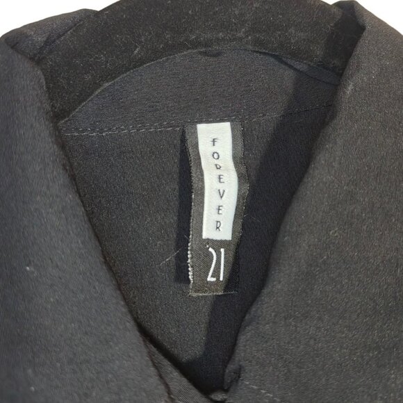 Y2K Black Office Siren Collared Sleeveless Utility Dress - Picture 4 of 6